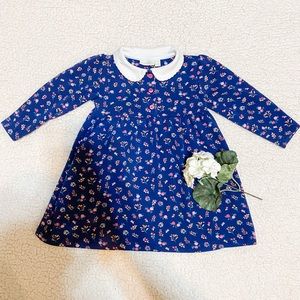 EUC JoJo Maman Bebe Navy Floral Dress